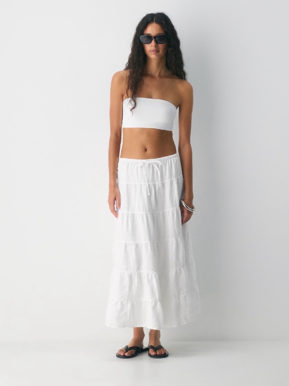 NWT Aritzia Wilfred Bouquet Linen Skirt